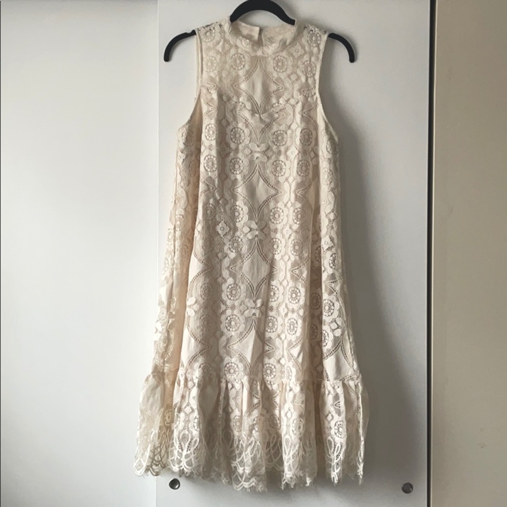 Anthropologie Floreat Lace Dress